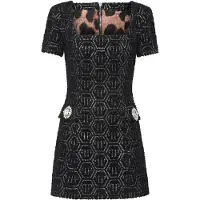 Philipp Plein Kort klänning med monogram
