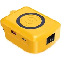 Melitt 18V 20V Litiumbatteri Trådlös Laddningsadapter Typ C USB-Laddare Adapter Laddning för Telefon för