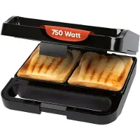 ProfiCook PC-ST 1297 Smörgås-brödröst Non-stick-beläggning Svart-silver