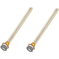 Torribaly 2 STK Slitstark Ersättningsdoft Oljelampa Wick Katalytisk Brännare Diffuser Aromaterapi 14,4 cm Guld + Beige