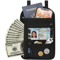 INF Passplånbok Multifunktionell RFID-skydd Black