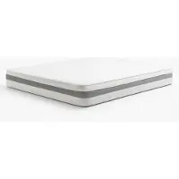 THE WHITE STONE Den Vita Stenen Madrass Waterfoam Värmekänslig | Hög Fasthet, Andningsbar och Hypoallergenisk | Stabil Komfort och Ergonomiskt Stöd 140 x 200 cm vit