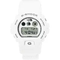 Casio G-Shock-serien North Face Supreme Samarbete 200M Vattentät Kvartsverk Nylonrem Unisex Vit urtavla Unisexklockor DW-6900NS-7CR White Strap