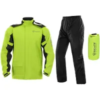 NB Fashion Herr Motorcykel Regnjacka Motorcykel Regnoverall Moto Reflex Regnkappa Jacka Byxor Biker Regn Vattentät Motorcyklist L grön