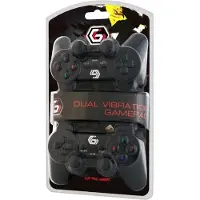 Gembird JPD-UDV2-01 - Spelkontroll - 10 knappar - kabelansluten (paket om 2) - för PC