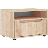 vidaXL TV-bänk VISNES Sonoma ek 60x40x38 cm konstruerat trä