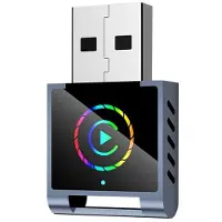 Zandona 2-i-1 Trådlös CarPlay Android Auto-Adapter RGB AI-Box BT+WIFI USB-Dongel Plug Omvandlar Trådbunden Till Trådlös A