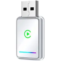 Zandona 2-i-1 Trådlös CarPlay Android Auto USB-Adapterdongel Box Plug Konverterar Trådbunden CarPlay Till Trådlös A