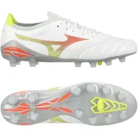 Mizuno Morelia Neo V Beta Made In Japan Fg Prism - Vit/orange/evening Prim - Gräs (Fg), storlek 40½