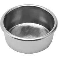 Wella Precisions Kaffefilterkorg med Hög Extraktion, Espressofilterkorg i Rostfritt Stål för Bottenlöst Portafilter 51 mm
