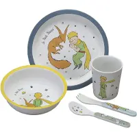 Petit Jour Middagsset - Melamin - 5 Delar - Den Liten Prin - - One Size - Middagsset