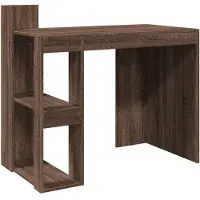 vidaXL Skrivbord brun ek 103,5x56,5x94 cm konstruerat trä