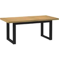 vidaXL Matbord NOAIN U-formade ben 180x90x75 cm massivt trä furu