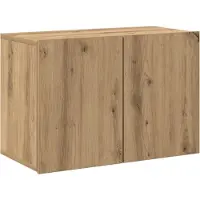 vidaXL Väggmonterad tv-bänk ek 60x30x41 cm