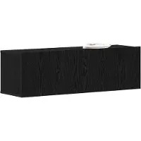 vidaXL TV-skåp Svart ek Konstruerat trä 100 x 30 x 30.5 cm Väggmontering