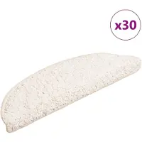 vidaXL Trappmattor 30 st vit 56x17x3 cm