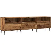 vidaXL Tv-bänk åldrat trä 150x30x44,5 cm konstruerat trä