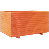 vidaXL Odlingslåda vaxbrun 90x60x49,5 cm massiv furu