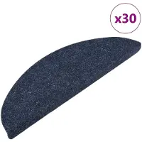 vidaXL Trappmattor självhäftande 30 st blå 56x17x3 cm