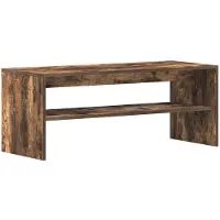 vidaXL Tv-bänk rökfärgad ek 100x35x40 cm konstruerat trä