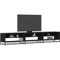 vidaXL Tv-bänk svart 270x40x46 cm konstruerat trä
