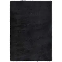 vidaXL Ryamatta med lång lugg NAVARRA svart 200x290 cm polyester