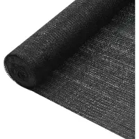 vidaXL Insynsskyddsnät svart 3,6x50 m HDPE 75 g/m²