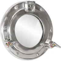 vidaXL Väggspegel Ø23 aluminium och glas