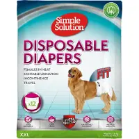 Simple Solution Engångsblöja för tikar, 12 st, XL