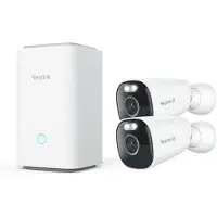Reolink Hub med 2x Argus Eco Ultra 4K | 8MP | batteri | IP66