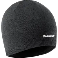 Salomon - Mössor - Beanie Deep Black för Unisex - Svart