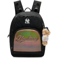 MLB New York Yankees 25FW Stor Kapacitet Bekväm Mångsidig Lättvikts Skolryggsäck Unisexryggsäck Svart 7LBKBC35N-50BKS Black