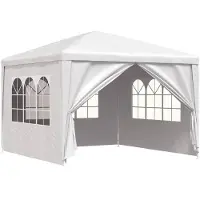 vidaXL Partytält 3x3 m vit