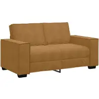 vidaXL 2-sitssoffa brun 120 cm sammet