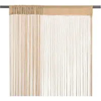 vidaXL Trådgardiner 2 st 140x250 cm beige
