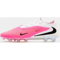 Nike Phantom 6 Elite Low Cut Fg Breakout - Rosa/vit/svart - Gräs (Fg), storlek 41
