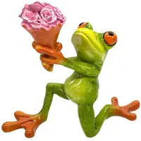 Jojomino Alla Hjärtans Dag Söt Lantlig Heminredningsförslag Blomgroda Harts Hantverksprydnader