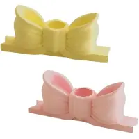 Jojomino Gips Ljusstake Retro Dekorativ Bow Ljusstake Ljusstake Aromaterapi Ljusstake