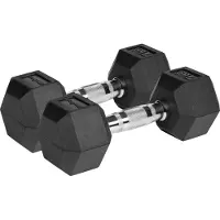 Rebel ACTIVE hantlar i gjutjärn med gummibeläggning 2x7 kg