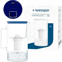 Wessper Dzbanek D2 Borosilikat FutureFlow Aquaclassic (WES202-FF-NB)