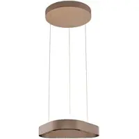 Paul Neuhaus Pendellampa Q-Stretto, dimbar, Brun / mässing, Vardagsrum / matsal, Metall, Modern