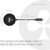 Club 3D induktionsladdare 25 W Qi2 USB-C 25Wa CAC-3027 Utgångar Qi-Standard Svart