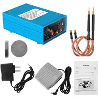 Melitt 5000W Punktsvetsmaskin Bärbar Högeffekt Punktsvetsmaskin Handhållen Punktsvetsning för 18650/26650/32650 Batteri EU Kontakt