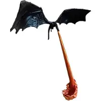 Jojomino DragonFlame Book Nook Eldspridande Dragon Bokhylla Ornament Gotisk Bokhylla Fantasy Flying Dragon Sculpture