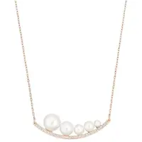 Swarovski Mode Fundamental Pärlkristall Halsband Damhalsband Roséguld 5232057 Box (Random Color),F,Rose Gold