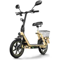 TWOFISH M5 ELITE-EEC Vuxen Elsparkcykel 500W Motor 48V 13AH Batteri 14 Tum Hållbara Däck Hög Prestanda Terrängkörning E-Scooter gul
