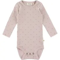 Lil´ Atelier Lil' Atelier Body l/ä - Rib - NbfGago - Tystnad Violet/Heart - - 56 - Body L/Ä