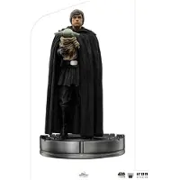 Star Wars The Mandalorian Luke Skywalker Och Grogu Barnet Art Scale-figur