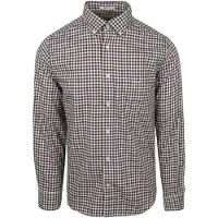 Gant Casual Skjorta Twill Rutig Blå Brun Storlek
