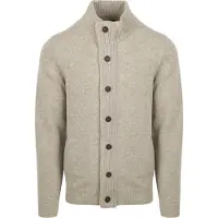 Barbour Zipvest i ull Greige Grå Beige Storlek